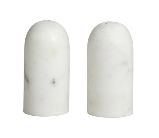 Marble Salt and Pepper Shakers