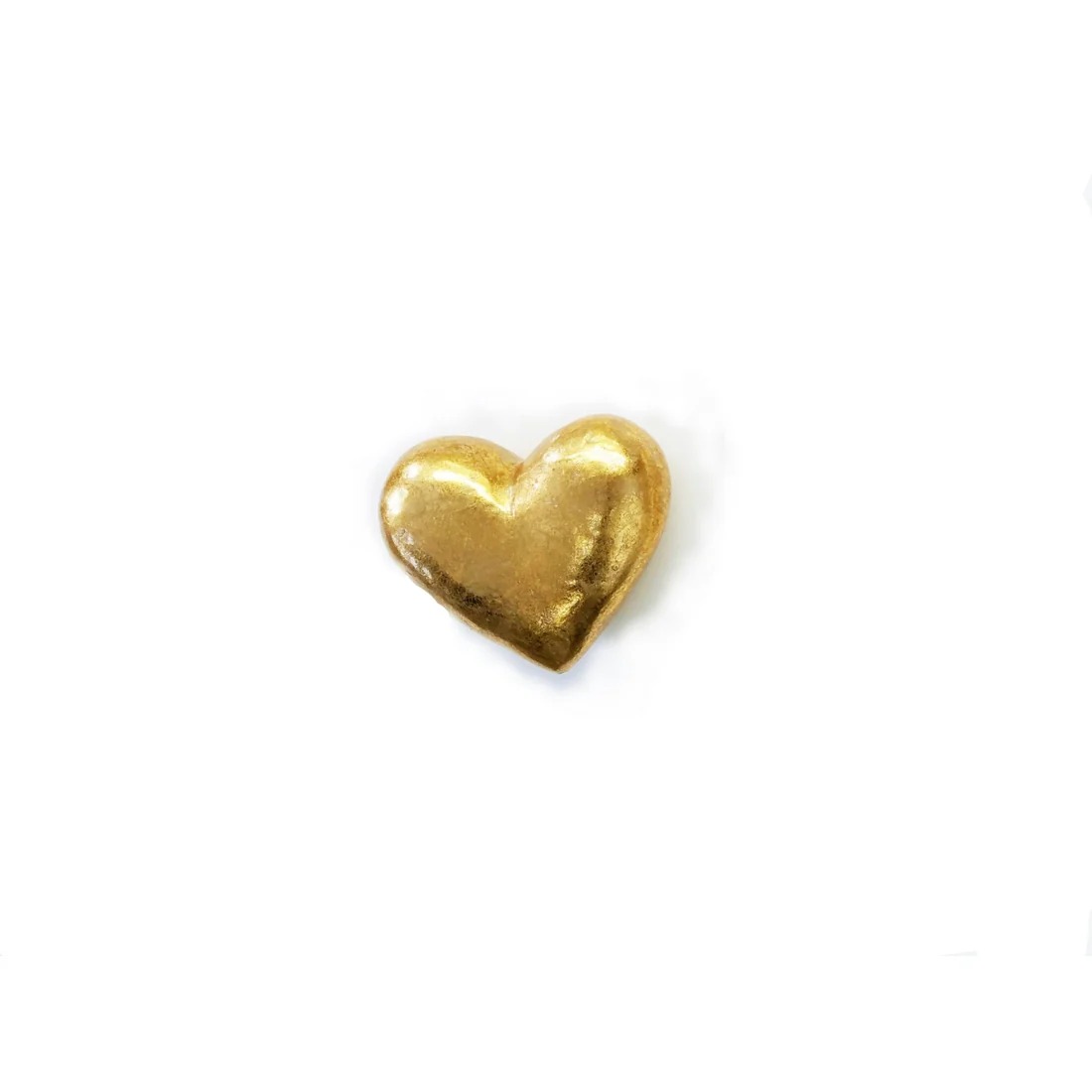 2" Capiz Heart - Gold