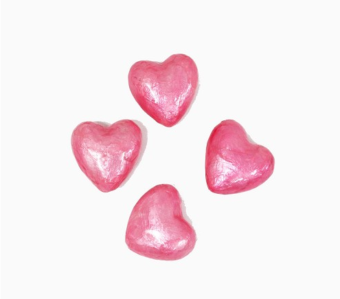 2" Capiz Heart - Pink