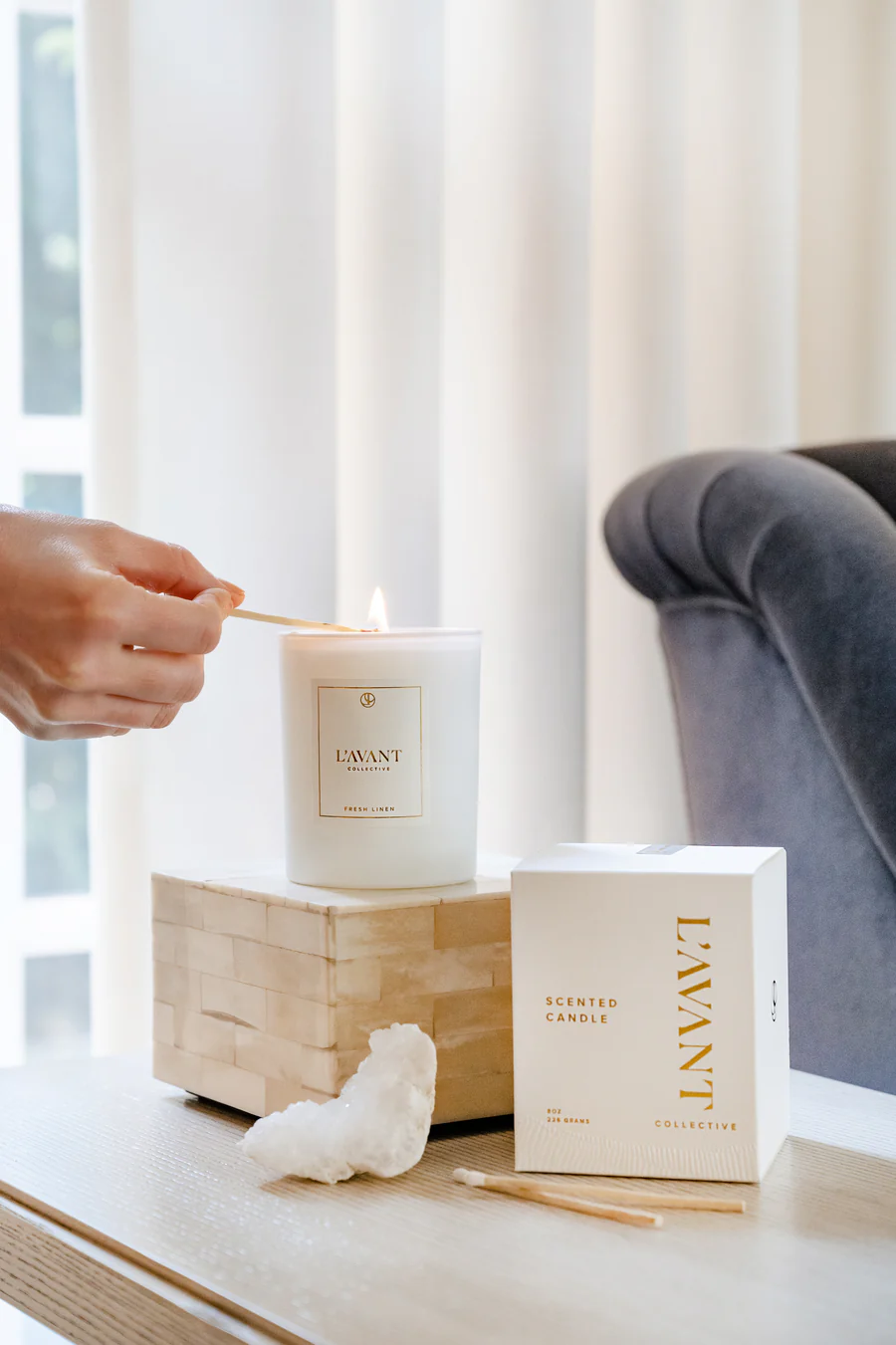 L'avant Collective Fresh Linen Candle