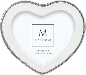 Signature White Heart Frame 4x4